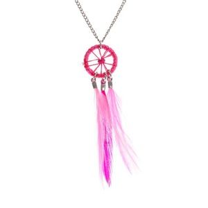 Pink Dreamcatcher Necklace